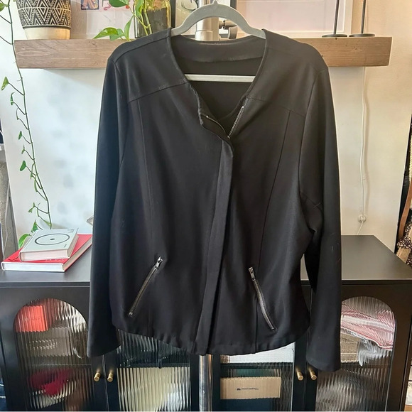 Torrid Black Premium Ponte Moto Jacket - Picture 5 of 11
